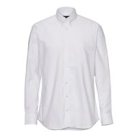 Bosweel Herre skjorte, hvid, modern, 48, 3XL