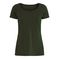 T-shirt, dame, classic, bottle green, XS