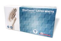 WeCare® Engangshandske latex hvid  8/M
