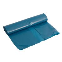 Plastsæk, 60 ltr., 55x103cm, blå, 55my
