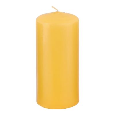 Bloklys, gul, 6x12 cm, 40 brændetimer