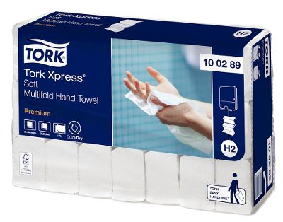 Tork Xpress Soft, multifold, H2, 21,2x25,5cm