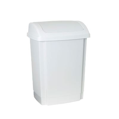 Affaldsspand m/svinglåg, 25l.,hvid, 313x236x455mm