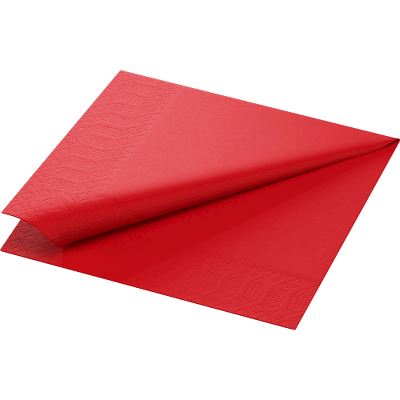 Duni Servietter, 3-lags, rød, 33x33cm