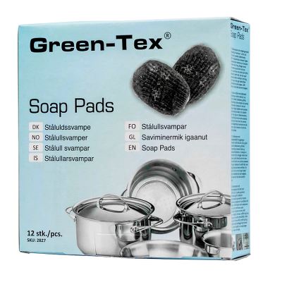 Green-Tex® ståluld med sæbe
