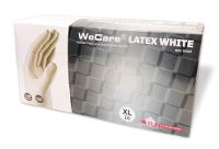 WeCare® Engangshandske latex hvid 10/XL